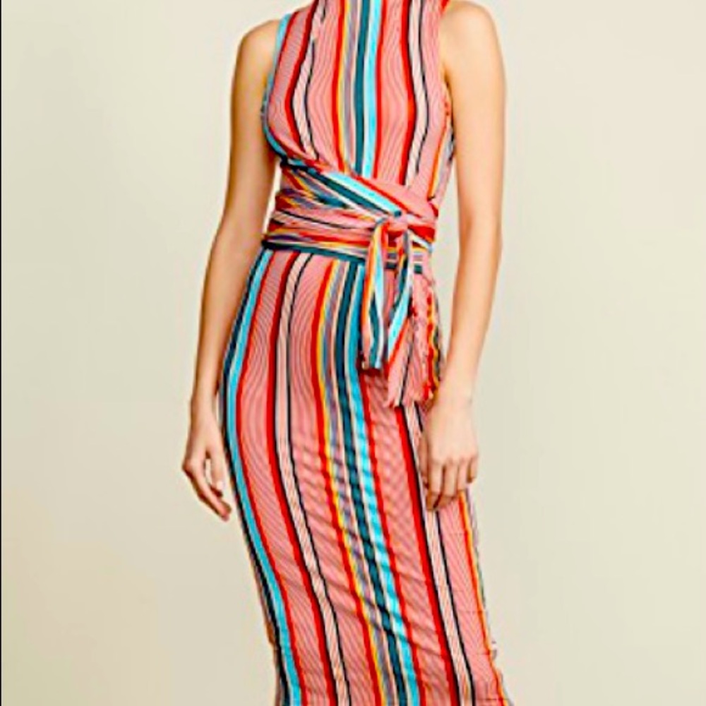 Alice + Olivia Delors Tie Waist Dress